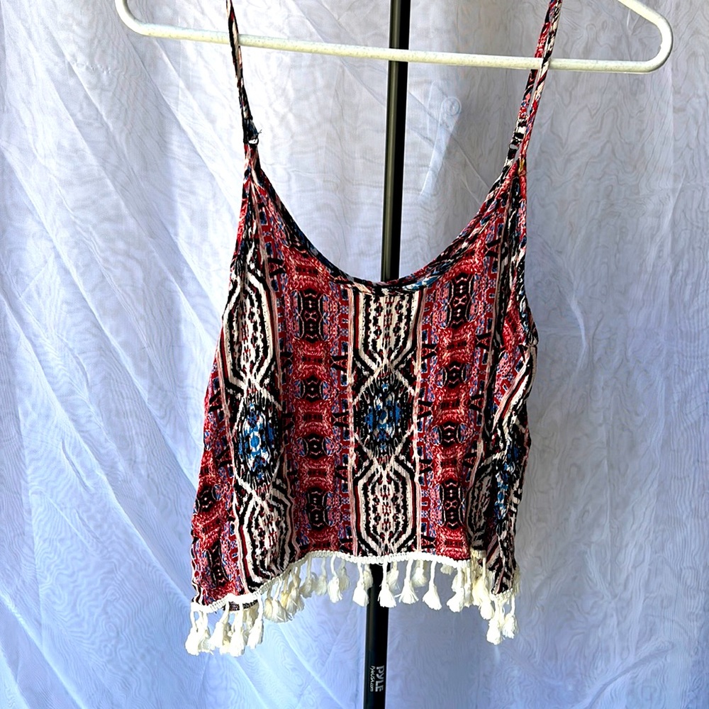 Women’s tribal patterned tank top